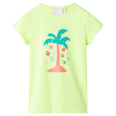 Vidaxl Children's Shirt 128 Giallo fluorescente