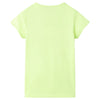 Vidaxl Camisa infantil 128 Amarillo fluorescente