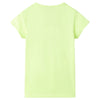 Vidaxl Camisa infantil 140 Fluorescente amarillo