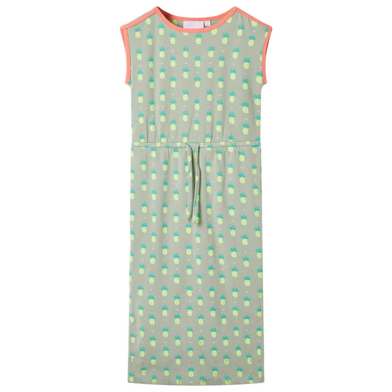 Vidaxl Vestido infantil 128 Old Mint