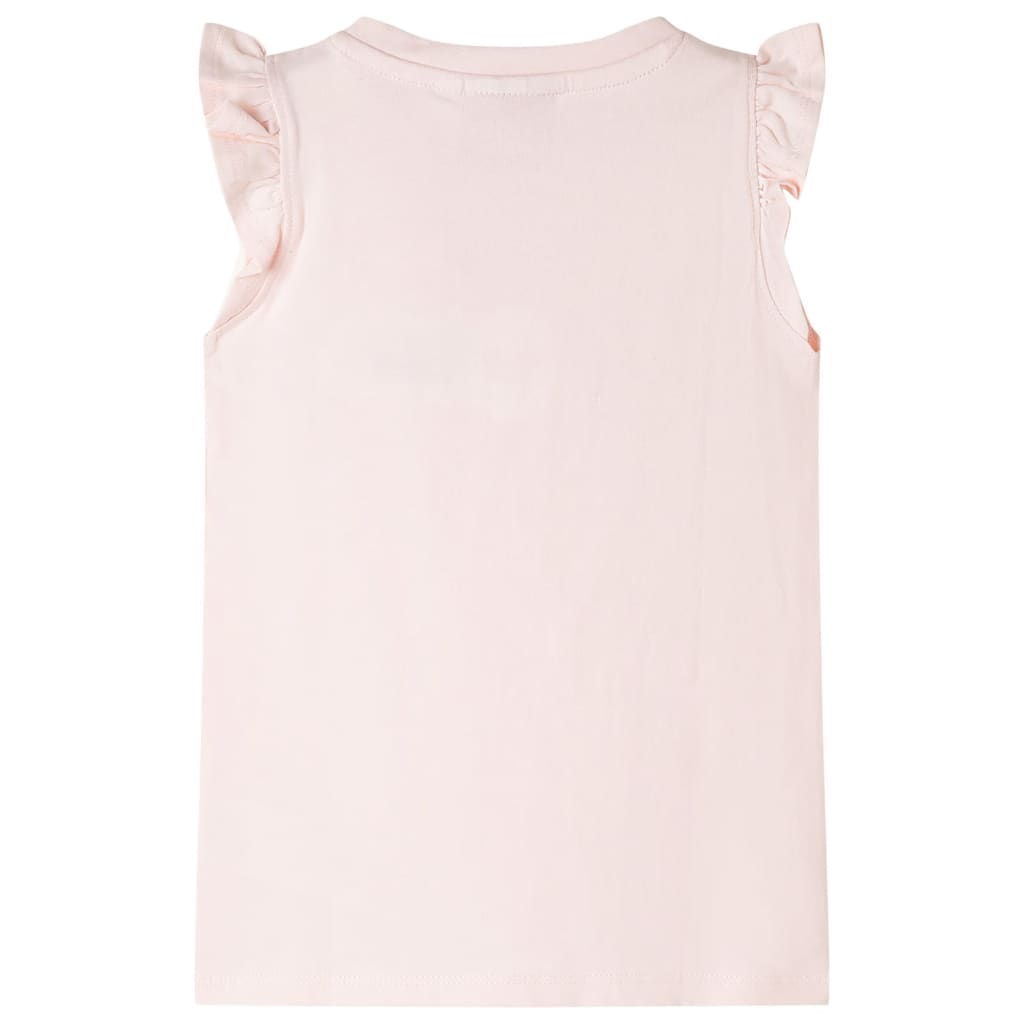 Camicia per bambini Vidaxl con increspatura sulle maniche 92 rosa morbido