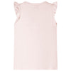 Vidaxl camisa para niños con volantes en las mangas 140 suave rosa