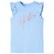 Camisa para niños de Vidaxl con volantes en las mangas 104 azul claro