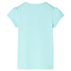 VidaXL Kindershirt 128 lichtzeeblauw