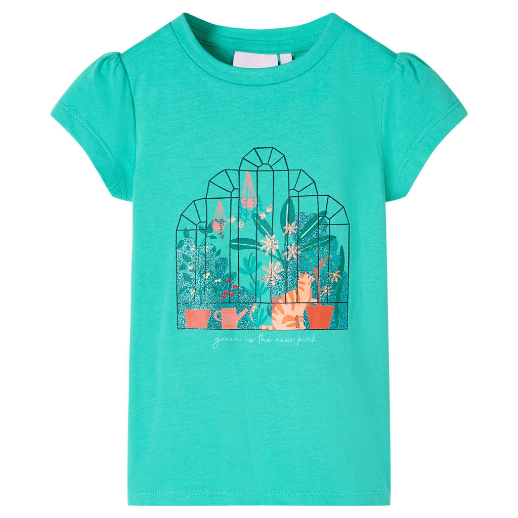 Vidaxl Shirt per bambini 140 Menta colorato