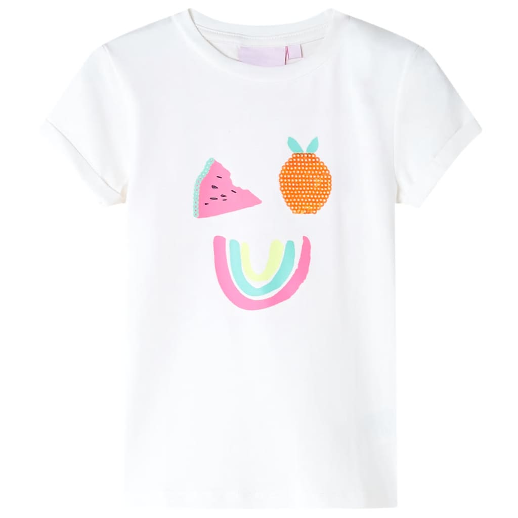 Vidaxl Camisa para niños 116 ECRU
