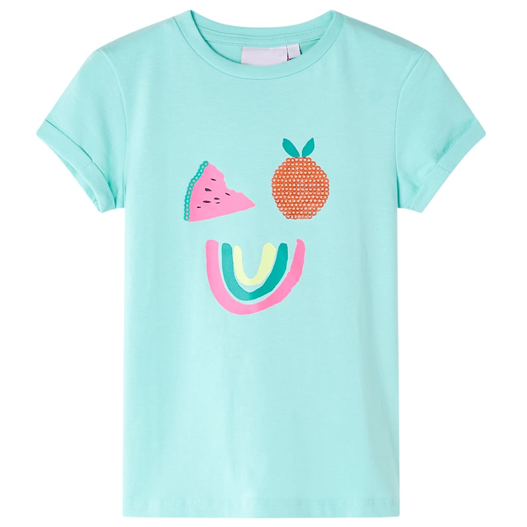 Vidaxl Camisa para niños 128 Light Mint