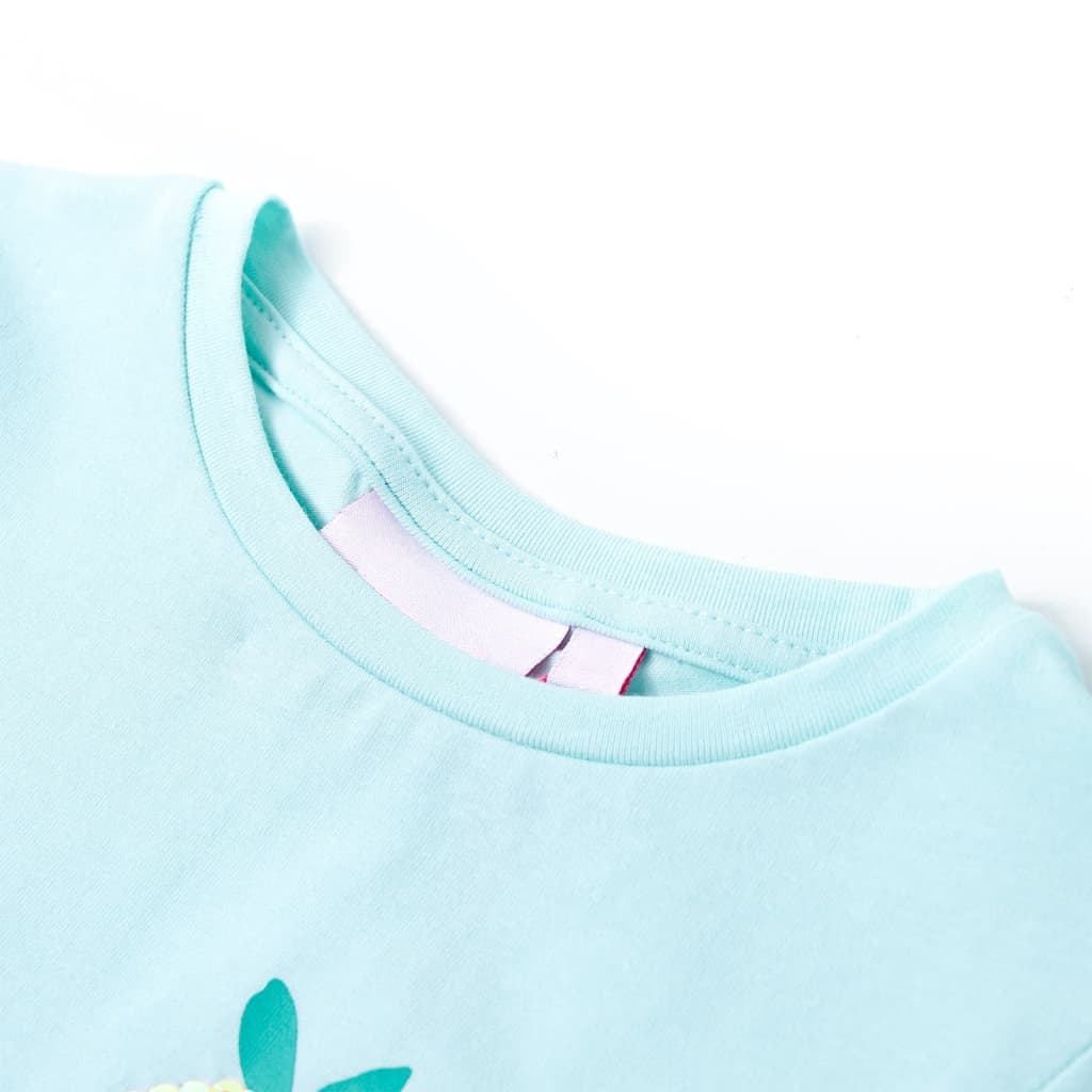 Vidaxl Camisa infantil 128 Light Sea Blue