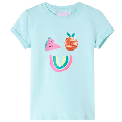 Vidaxl Shirt per bambini 140 Blu chiaro