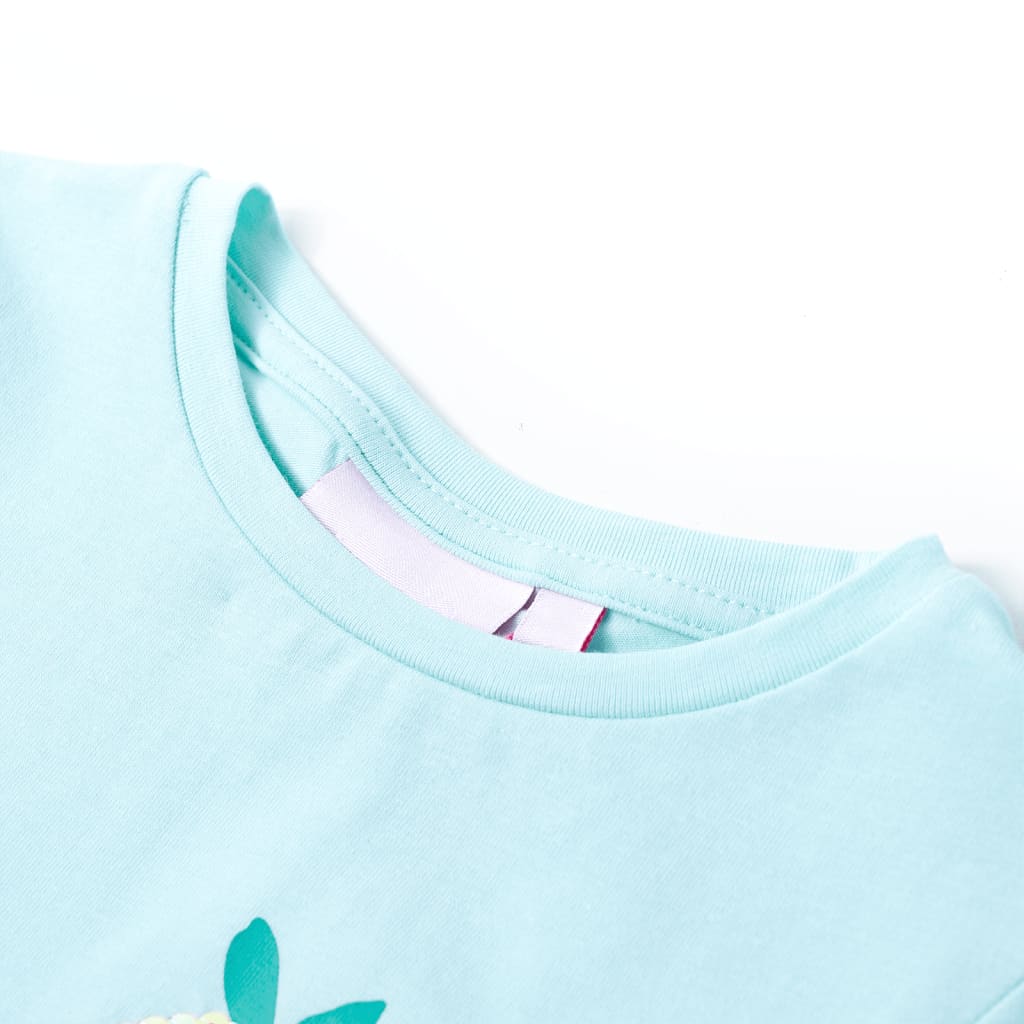 Vidaxl Camisa para niños 140 Light Sea Blue