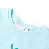 VidaXL Kindershirt 140 lichtzeeblauw - afbeelding 3