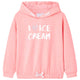 Suéter para niños de Vidaxl con capucha 92 Bright Pink