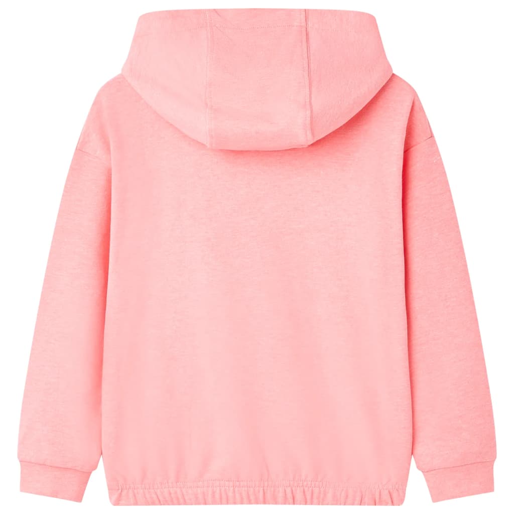 Suéter para niños de Vidaxl con capucha 92 Bright Pink