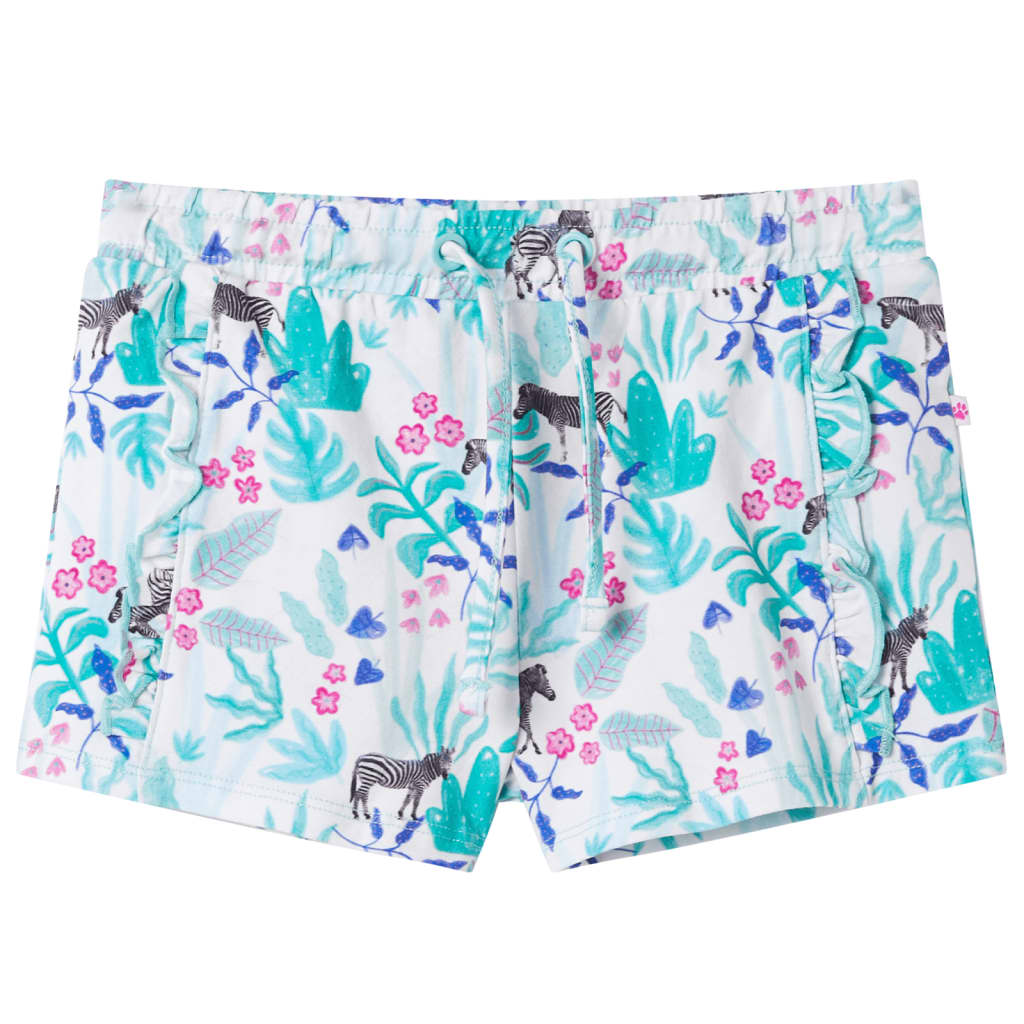 Vidaxl Shorts para niños con Trekoord 140 ECRU y Mint Dark