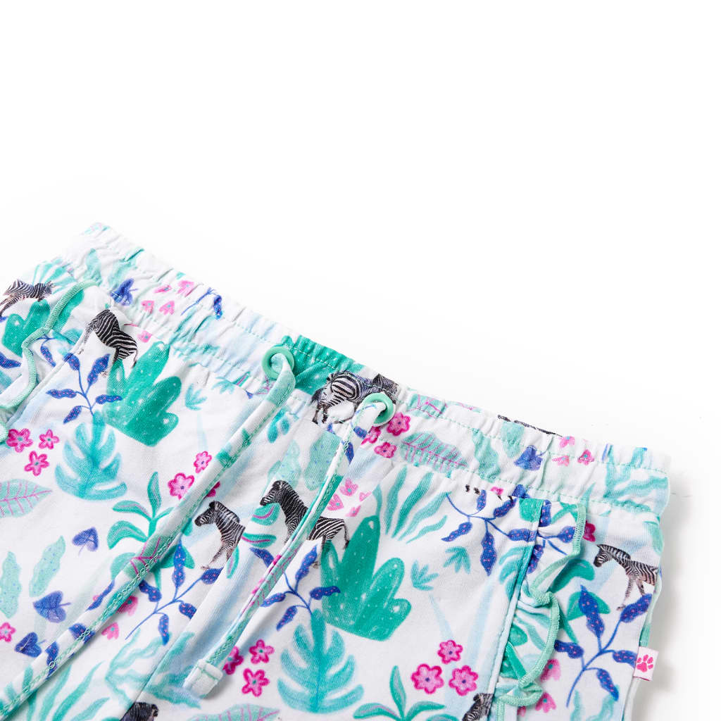 Vidaxl Shorts para niños con Trekoord 140 ECRU y Mint Dark