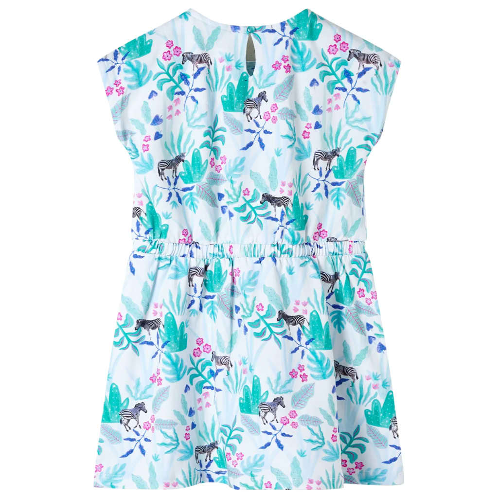 Vidaxl Vestido infantil 104 ECRU y Mint Dark Minted