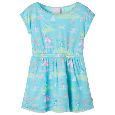 Vidaxl Dress per bambini 92 Light Aqua -col