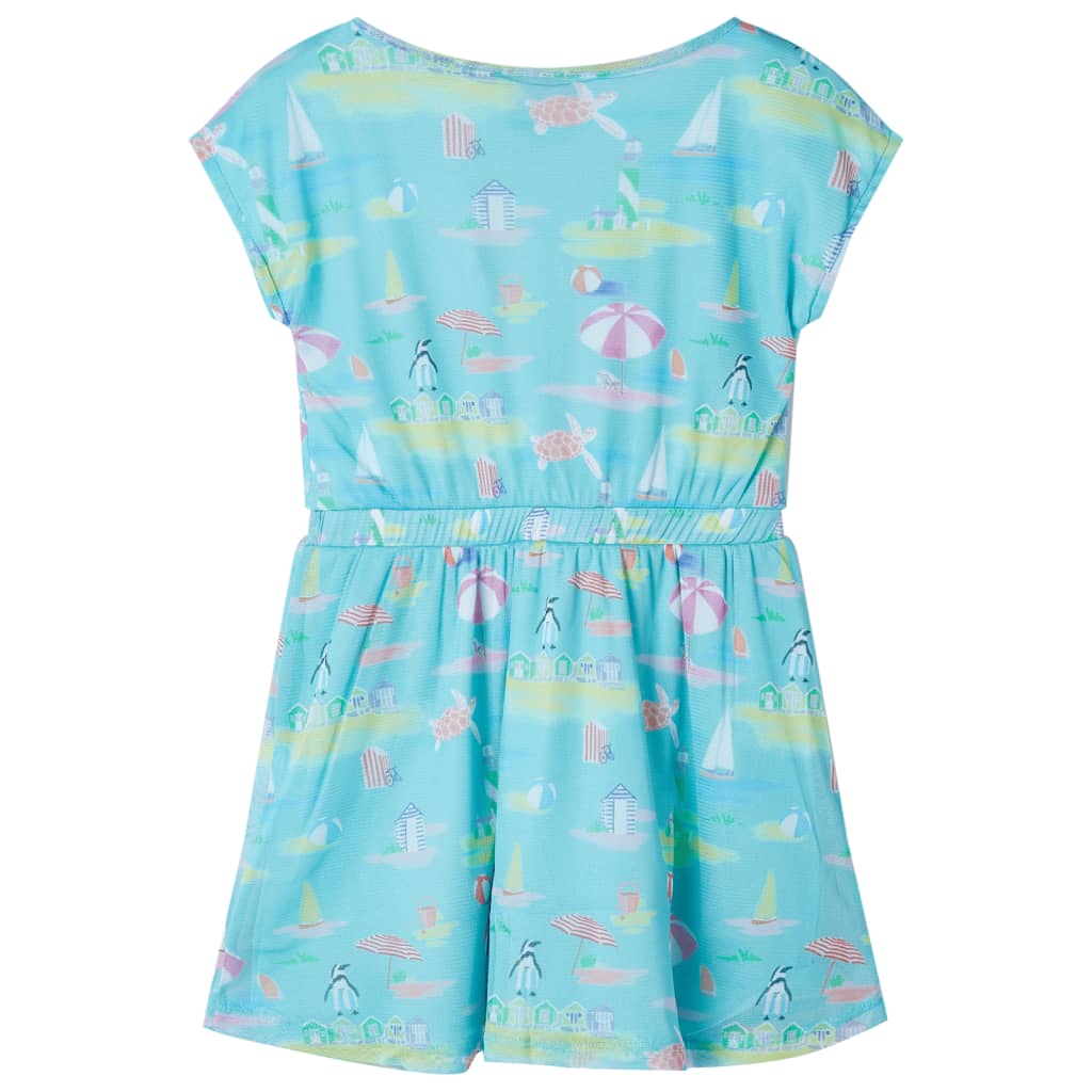 Vidaxl Vestido infantil 140 Light Sea Blue