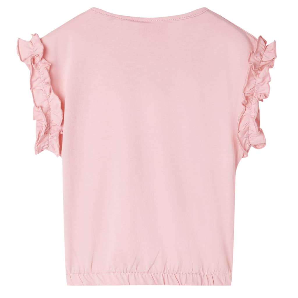 Vidaxl Shirt per bambini 128 rosa chiaro