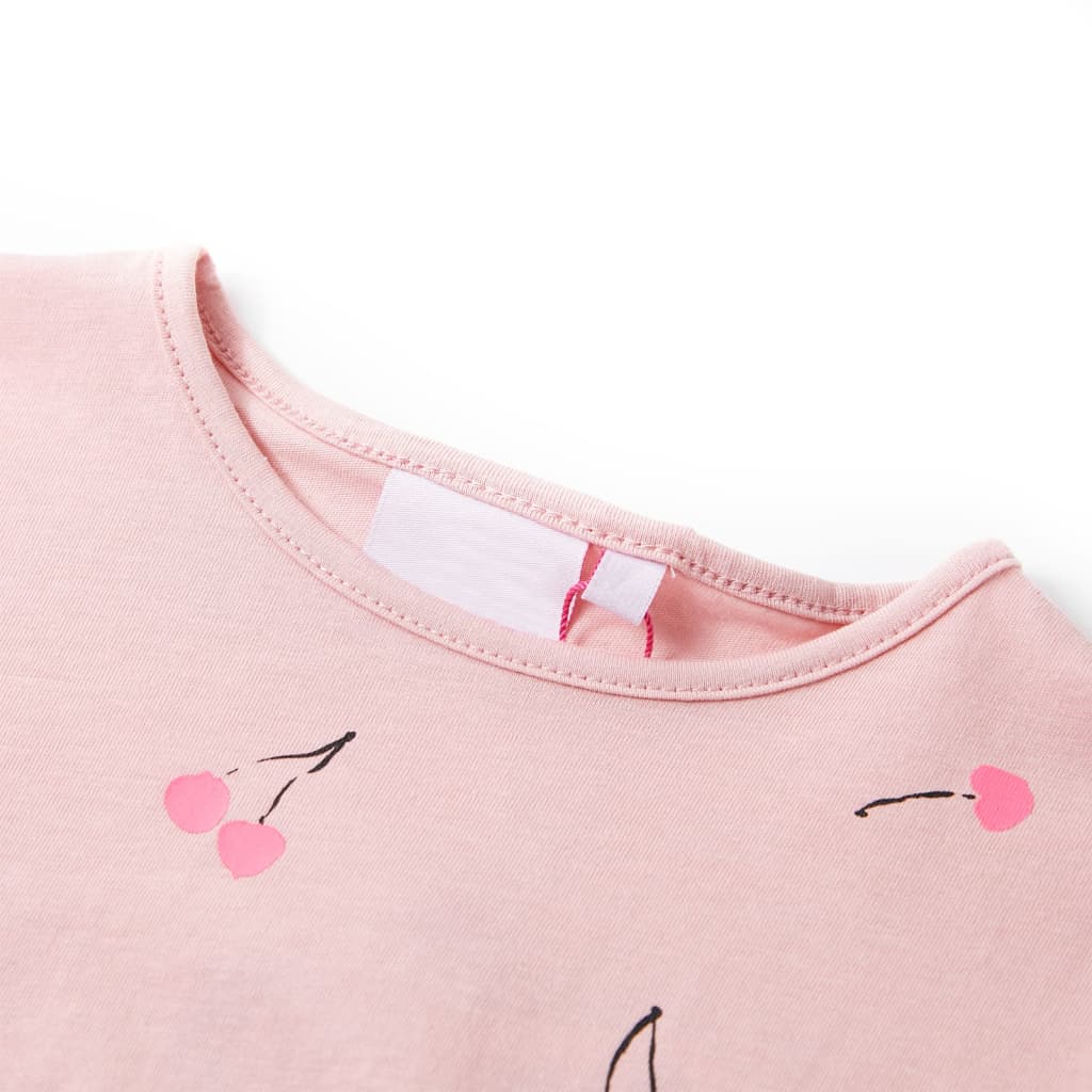 Vidaxl Shirt per bambini 128 rosa chiaro