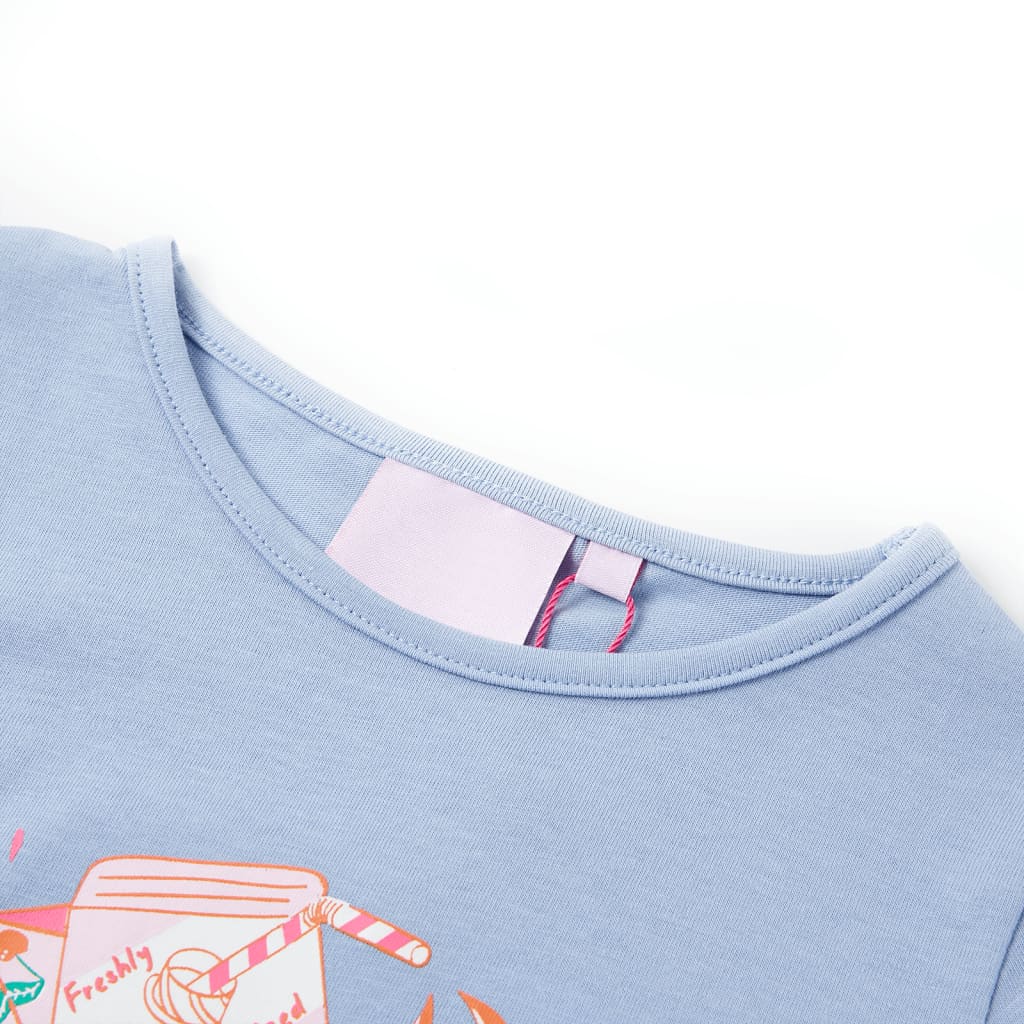 Vidaxl camisa para niños 92 azul