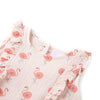 Vestido para niños de Vidaxl con volantes 128 rosa suave