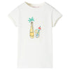 Vidaxl Camisa para niños 104 ECRU