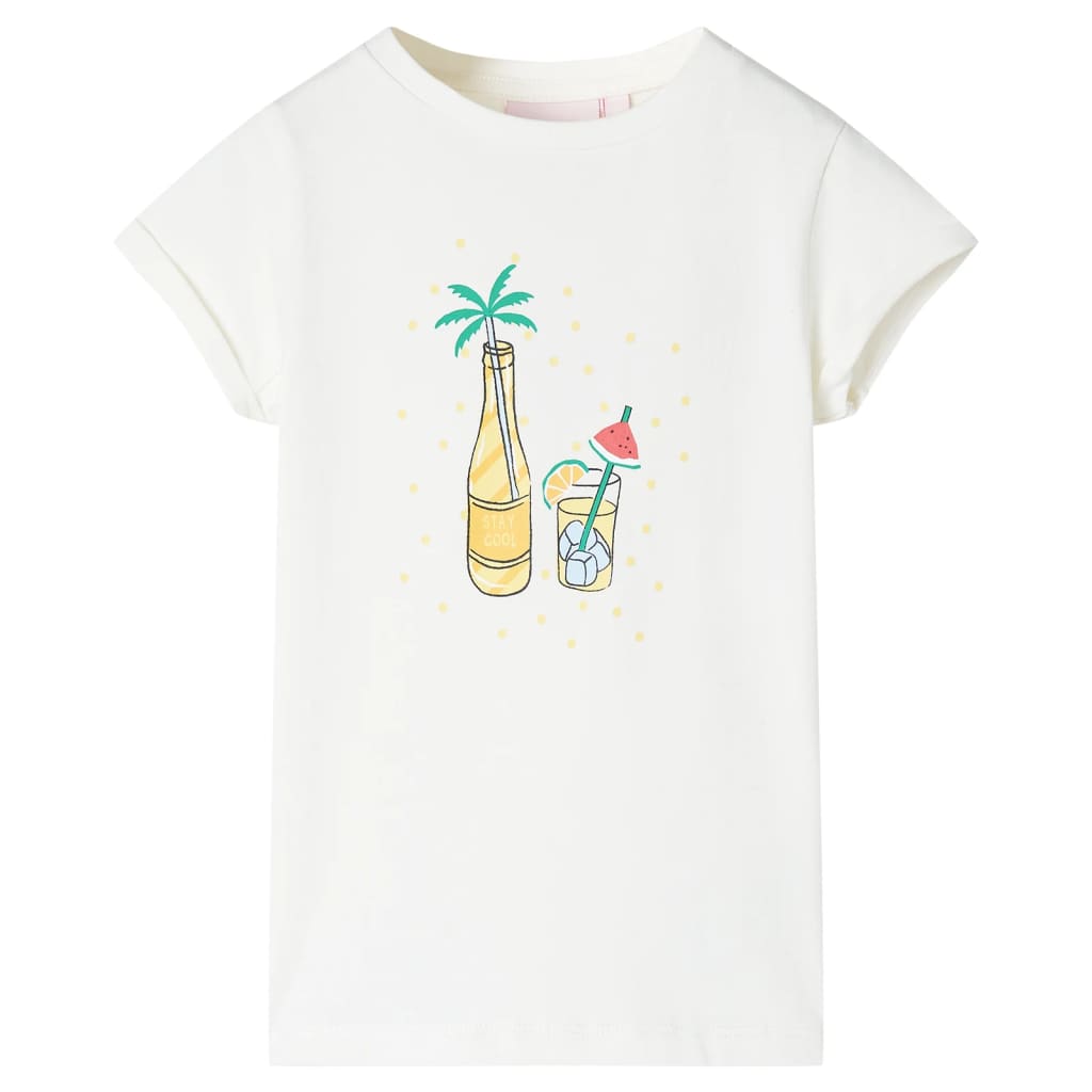 Vidaxl Camisa para niños 104 ECRU