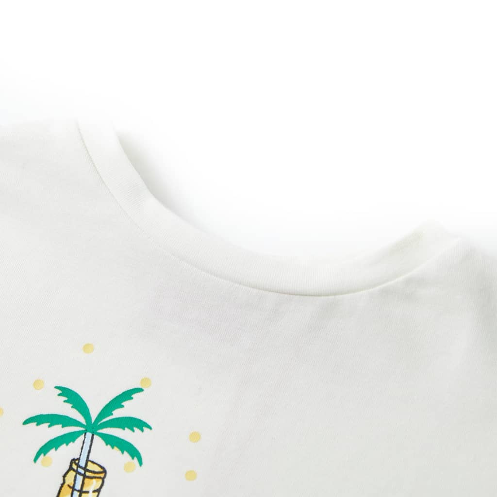 Vidaxl Camisa para niños 116 ECRU