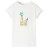 Vidaxl Camisa para niños 128 ECRU
