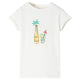 Vidaxl Camisa para niños 128 ECRU