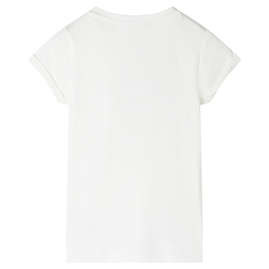 Vidaxl Camisa para niños 128 ECRU