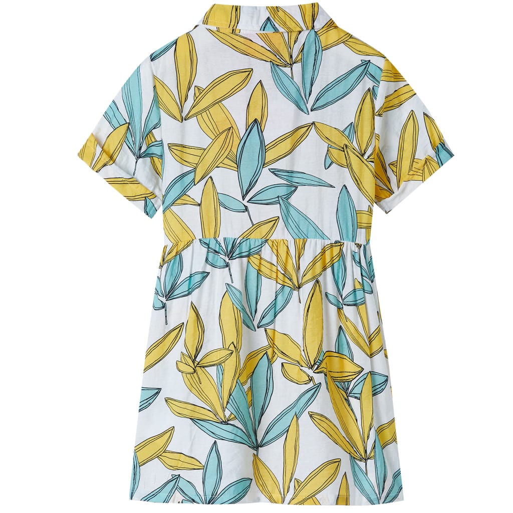 Vidaxl Vestido para niños 140 ECRU