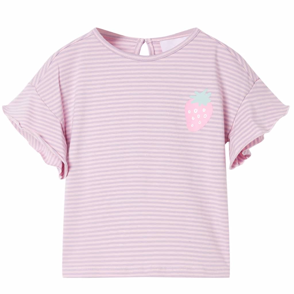 Camicia per bambini Vidaxl con volant 104 lila