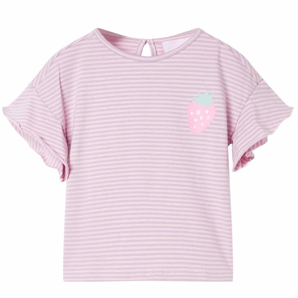 Vidaxl camisa para niños con volantes 116 lila