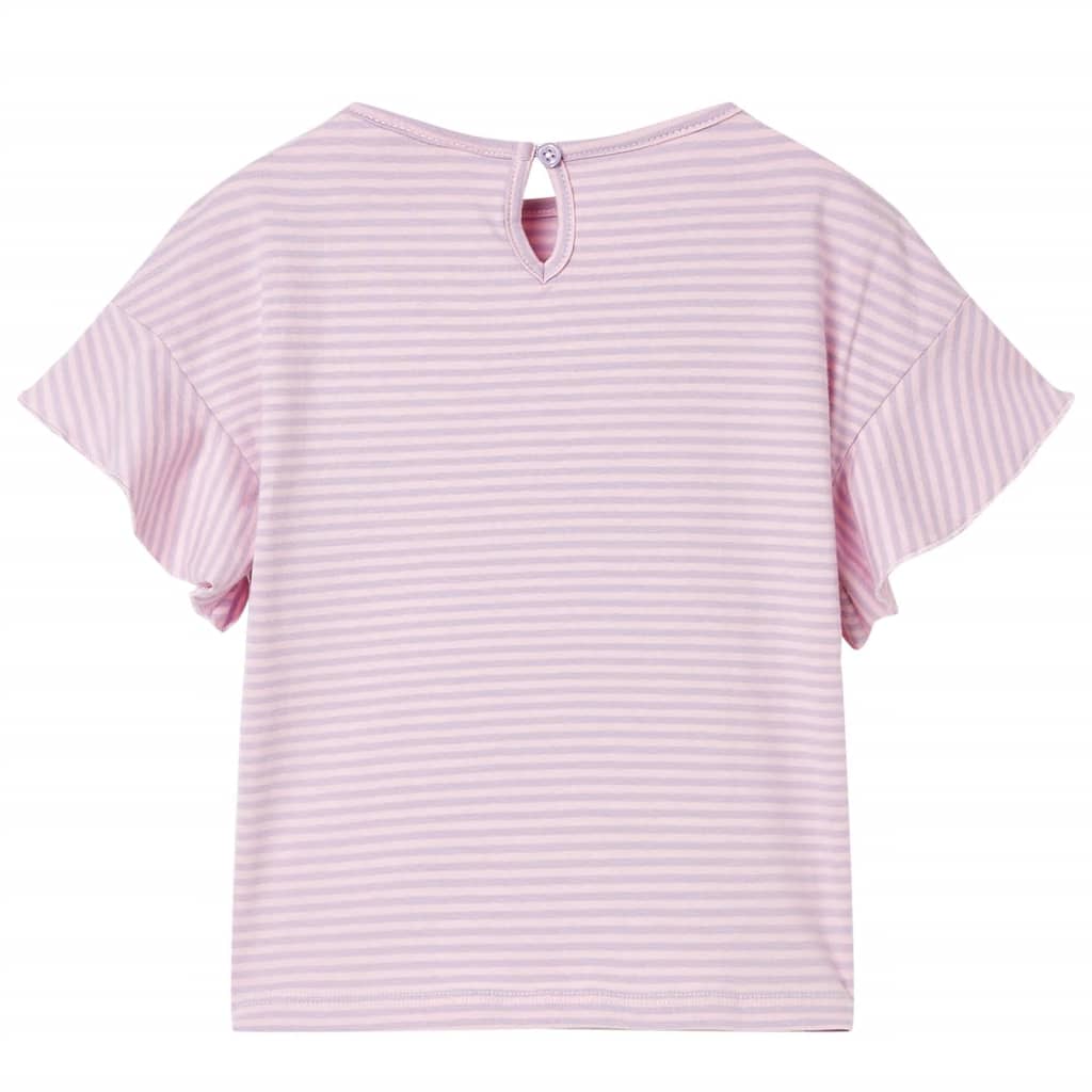 Camicia per bambini Vidaxl con volant 116 lila