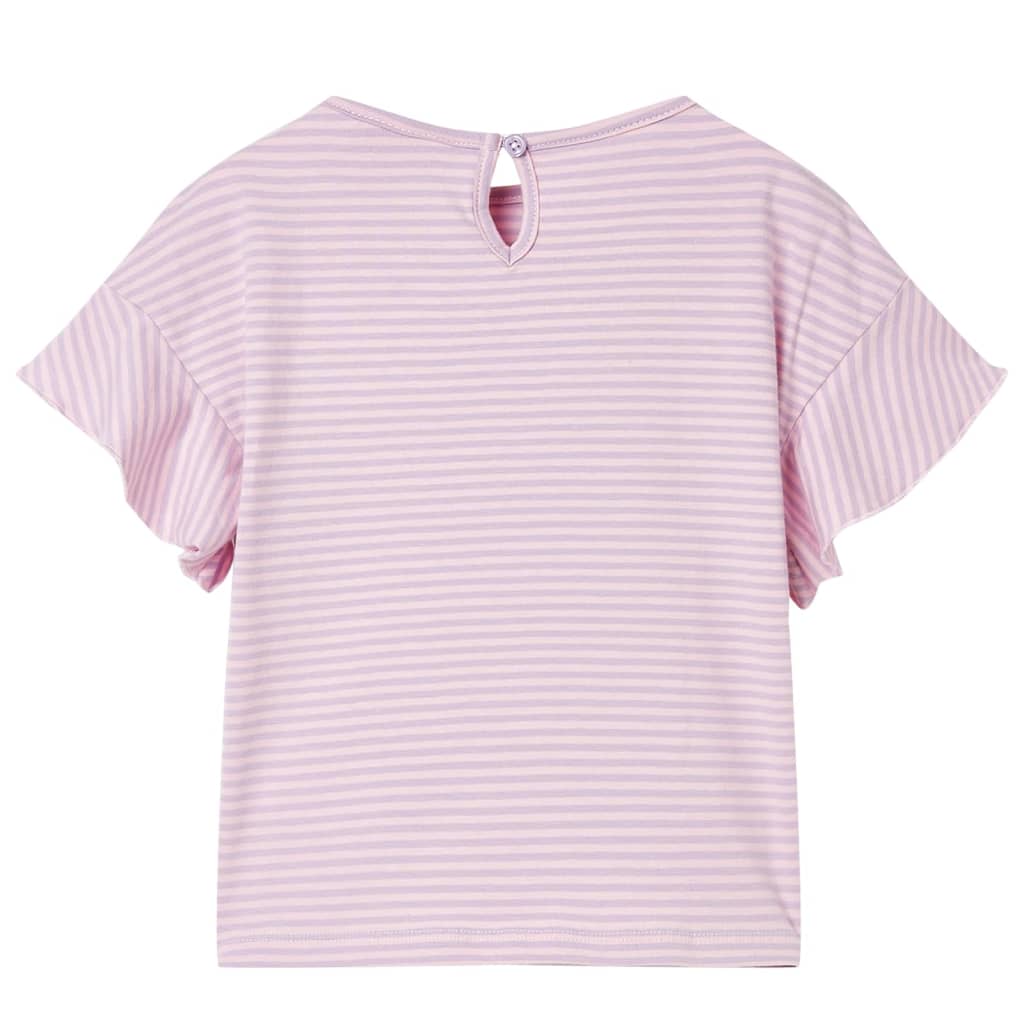 Camicia per bambini Vidaxl con volant 140 lilla