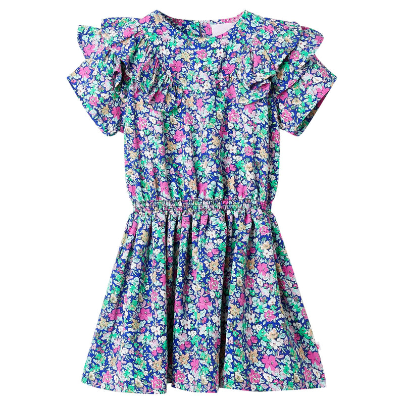 Vestido para niños de Vidaxl con mangas de alfombra 92 Cobalt azul