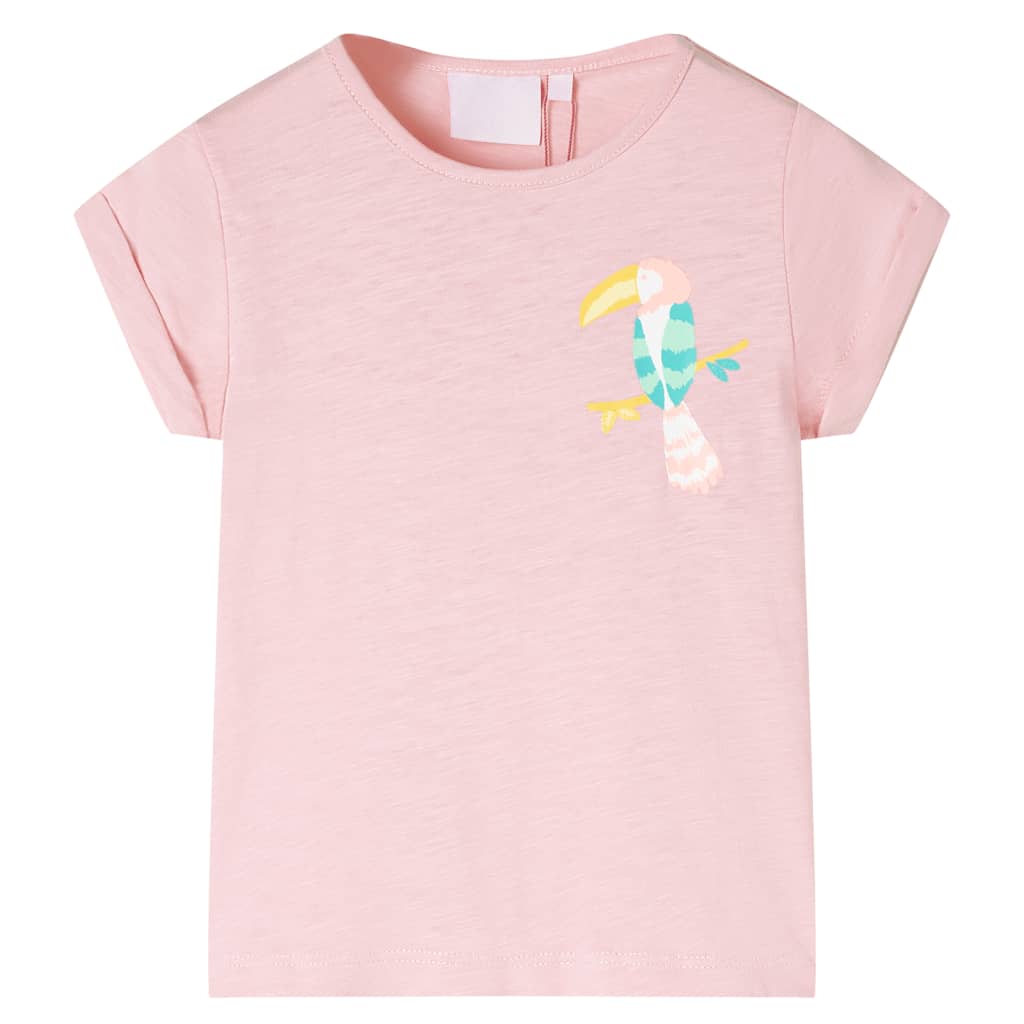 Vidaxl Shirt per bambini 128 rosa chiaro