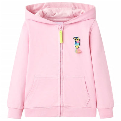 Vidaxl Children's Stupt with Hood and Zits 92 Bright Rosa