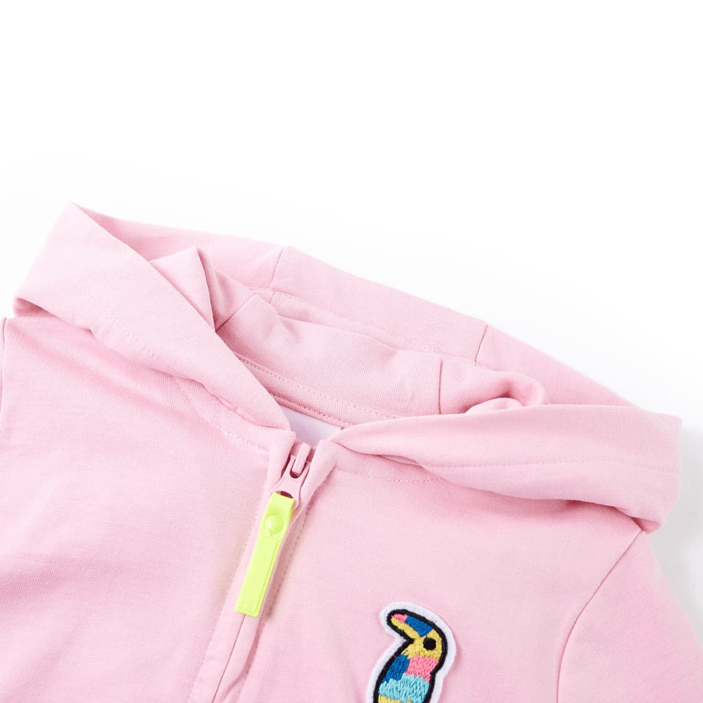 Vidaxl Children's Stupt with Hood and Zits 92 Bright Rosa