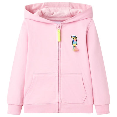 Vidaxl Children's Stupt With Hood and Zipper 104 Pink brillante