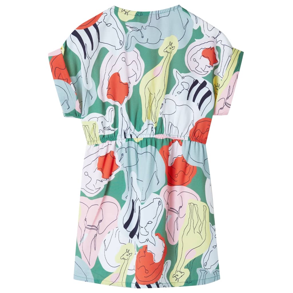 Vidaxl Vestido infantil 128 Verde