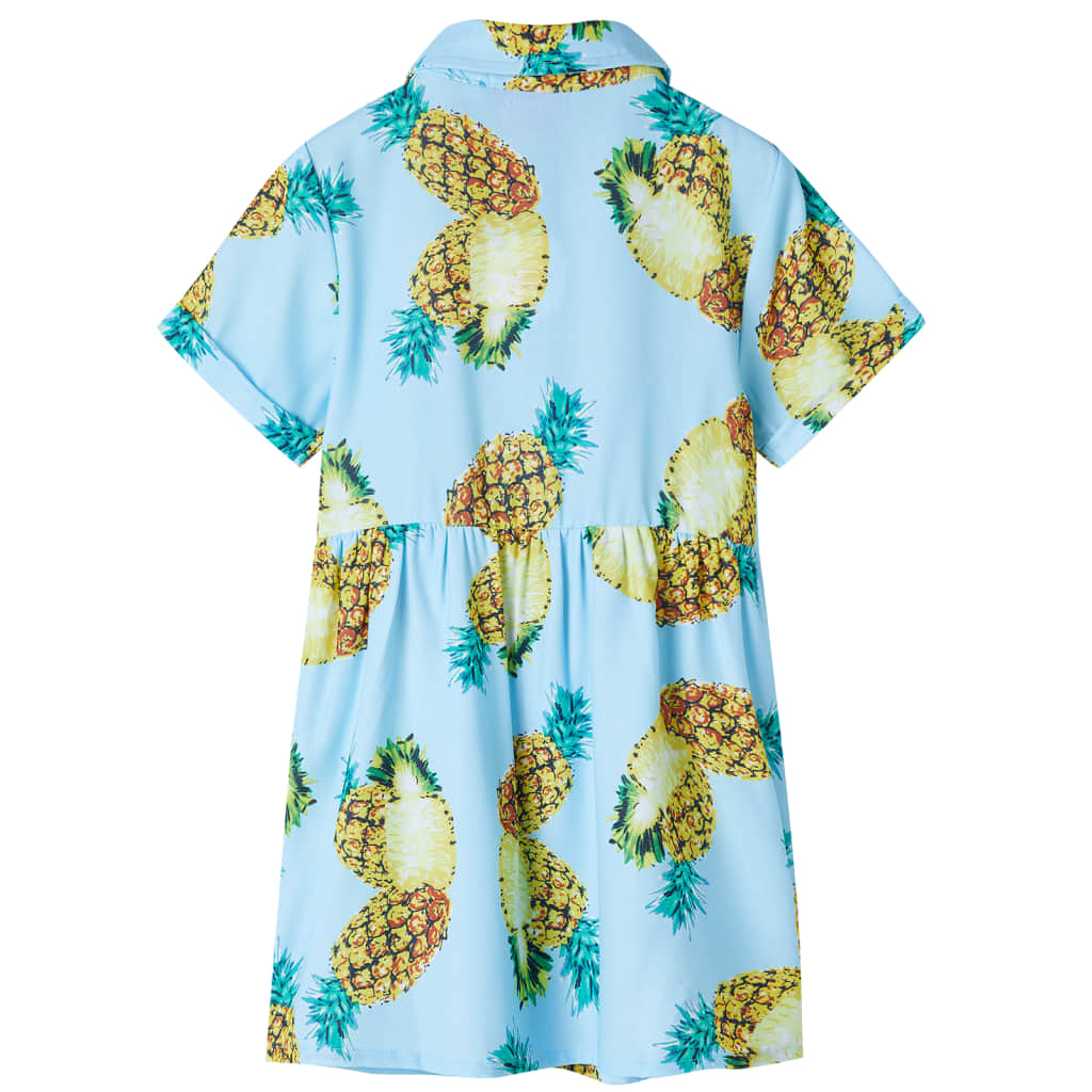 Vidaxl Vestido infantil 116 Azul