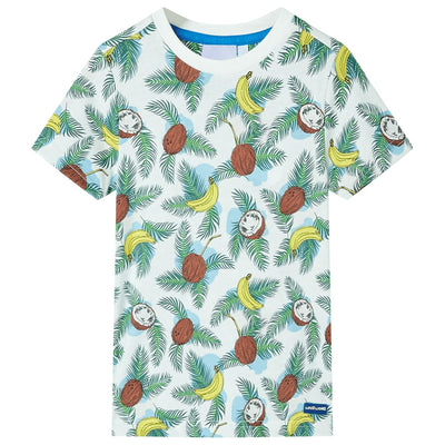 Camicia per bambini Vidaxl con maniche corte 92 multilorited