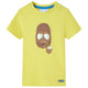Camisa para niños de Vidaxl con mangas cortas 92 amarillo