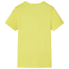 Camicia per bambini Vidaxl con maniche corte 92 giallo