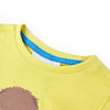 Camisa para niños de Vidaxl con mangas cortas 92 amarillo
