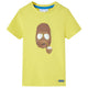 Camisa para niños de Vidaxl con mangas cortas 140 amarillo