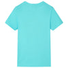 Camicia per bambini Vidaxl con maniche corte 128 marine blu